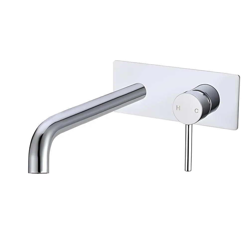 Louis Lever Wall Mixer With Round Spout Chrome ,