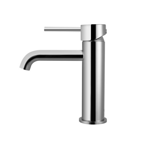 Louis Lever Round Basin Mixer Crooked Water Spout Chrome ,