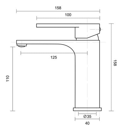 Tera Basin Mixer Chrome ,