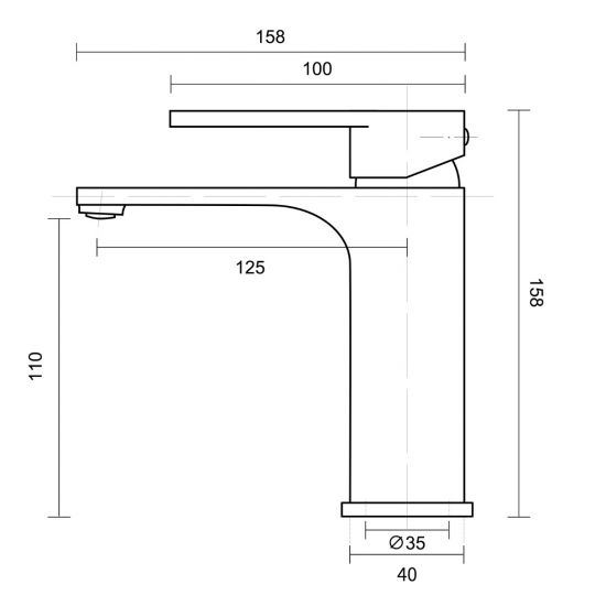 Tera Basin Mixer Chrome ,