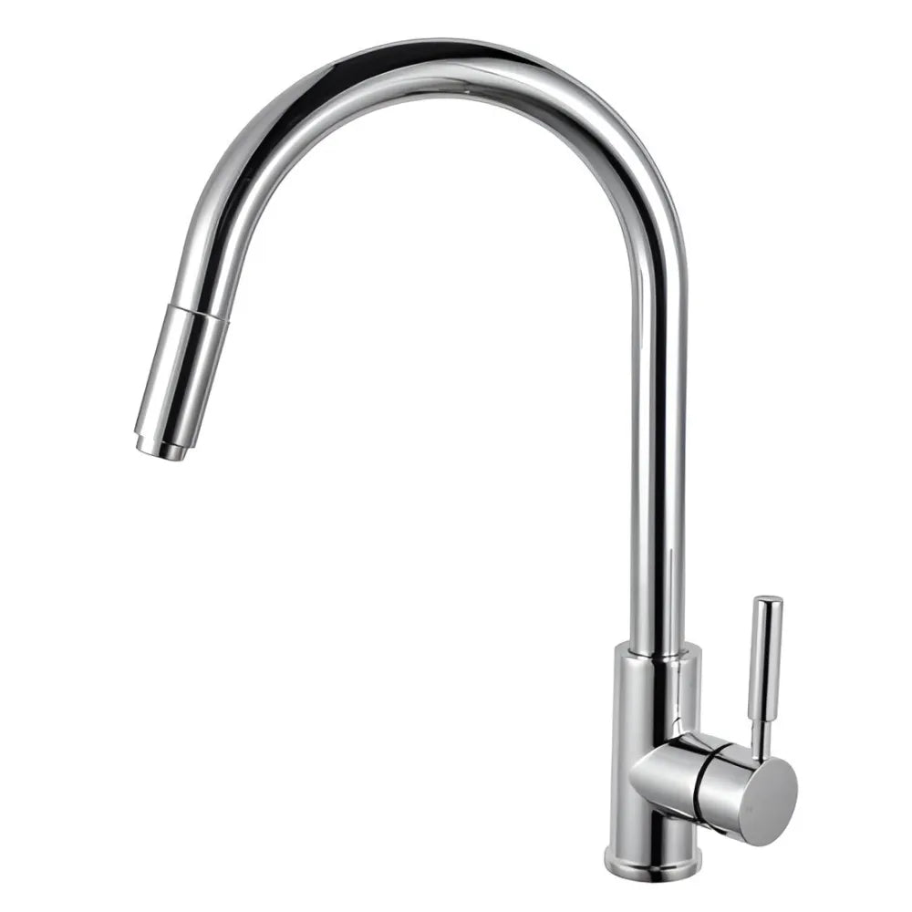Round Pull Out Kitchen Sink Mixer Tap Chrome ,