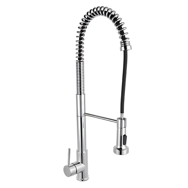 Tall Spring Pull Out Kitchen Sink Mixer Tap Chrome ,