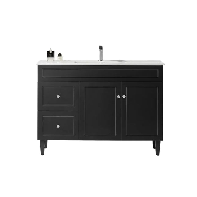 Ceto Harrington Hampton Style Freestanding Floor Vanity Matte Black 1200 ,