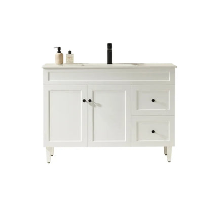 Ceto Harrington Hampton Style Freestanding Floor Vanity Matte White 1200 ,