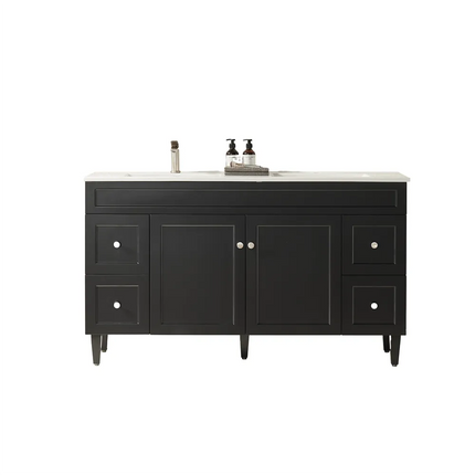 Ceto Harrington Hampton Style Freestanding Floor Vanity Matte Black 1500 ,