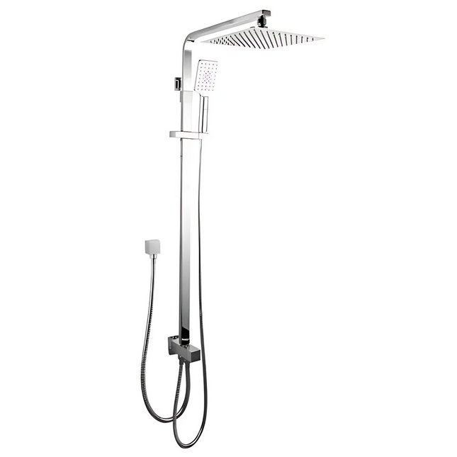 Square Top/Bottom Inlet Shower Combination Chrome ,