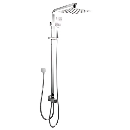 Square Top/Bottom Inlet Shower Combination Chrome ,