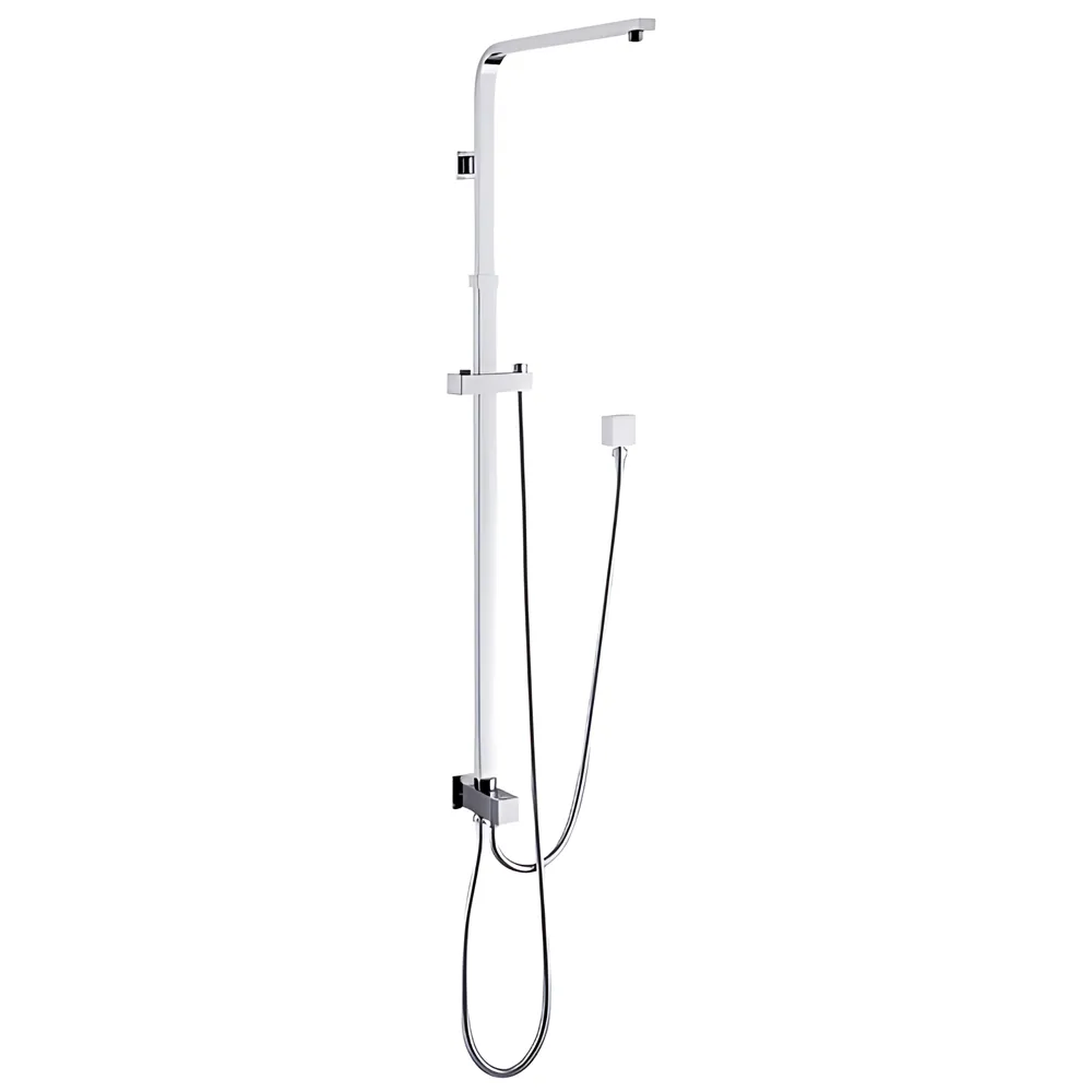 Square Top/Bottom Inlet Shower Combination Chrome ,