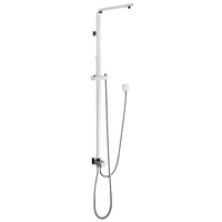 Square Top/Bottom Inlet Shower Combination Chrome ,