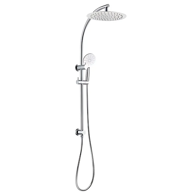 Round Top Inlet Shower Combination Chrome ,