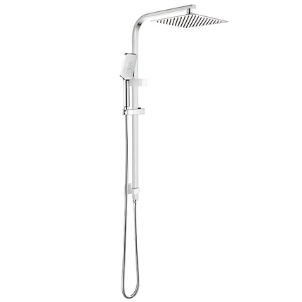 Square Top Water Inlet Shower Combination Chrome ,