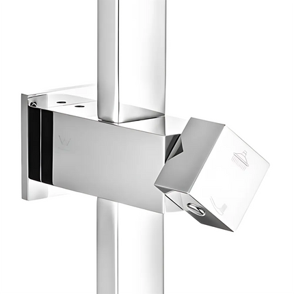 Square Top Water Inlet Shower Combination Chrome ,