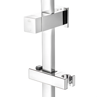 Square Top Water Inlet Shower Combination Chrome ,