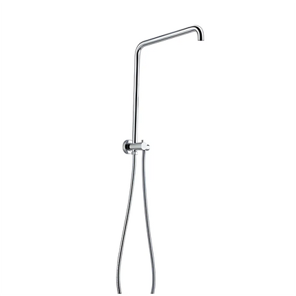 Round Top Water Inlet 530mm Height Shower Combination Chrome ,