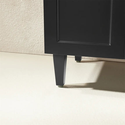 Ceto Harrington Hampton Style Freestanding Floor Vanity Matte Black 600 ,