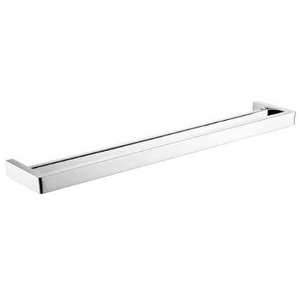 Tera Square Double Towel Rail 800mm Chrome , Default Title