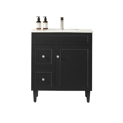 Ceto Harrington Hampton Style Freestanding Floor Vanity Matte Black 750 ,