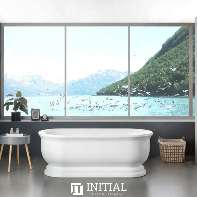 Coco 1700 Freestanding Bathtub Gloss White Non-Over Flow 1690X790X610 ,