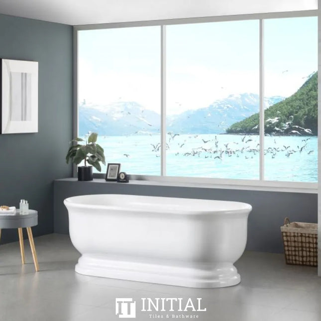 Coco 1700 Freestanding Bathtub Gloss White Non-Over Flow 1690X790X610 ,