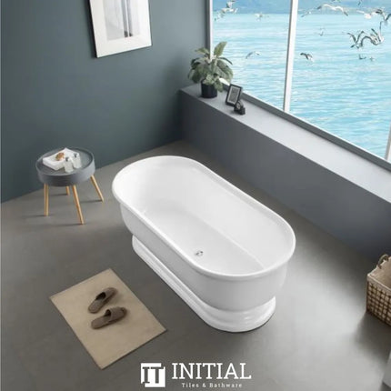 Coco 1700 Freestanding Bathtub Gloss White Non-Over Flow 1690X790X610 ,