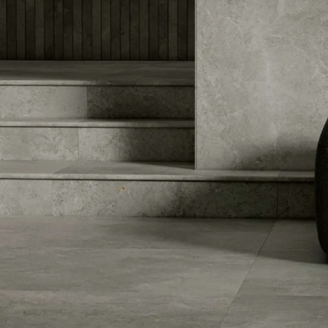 Stone Look Universe Silver Bullnose Round Edge 400X600X20