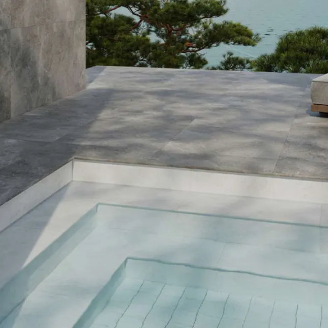 Stone Look Universe Smoke Bullnose Round Edge 400X600X20