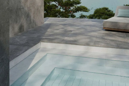 Stone Look Universe Smoke Bullnose Round Edge 400X600X20