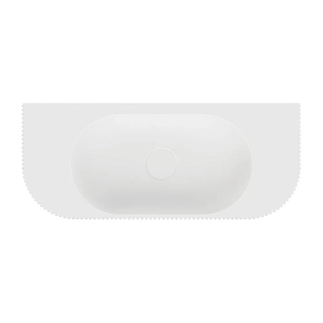Fienza Minka Solid Surface Wall Basin Matte White