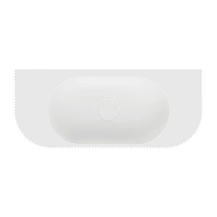 Fienza Minka Solid Surface Wall Basin Matte White