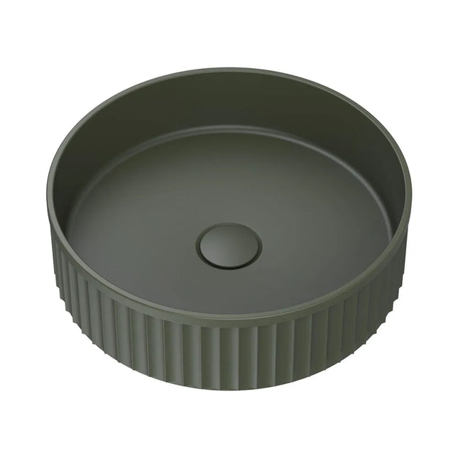 Fienza Minka Round Solid Surface Above Counter Basin, Forest