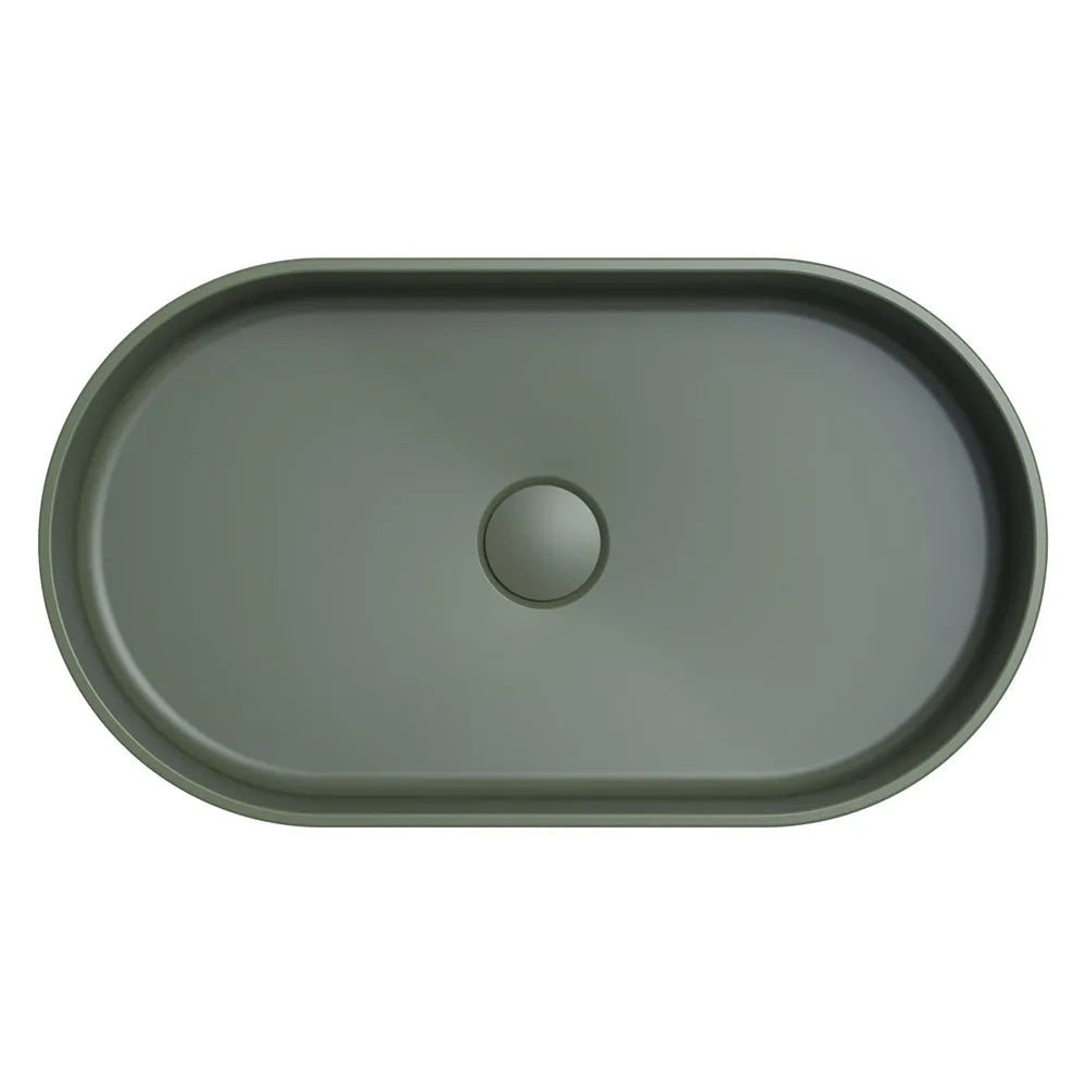 Fienza Minka Pill Solid Surface Above Counter Basin, Forest