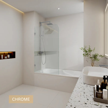 Frameless Bathtub Screen 10mm Glass 750/900x1450mm