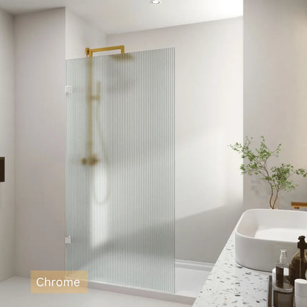 Single Frameless Shower Screen 10mm Narrow Line Glass 800-1200X2000mm