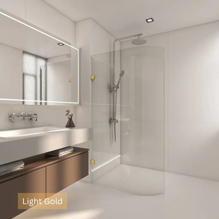 Single Frameless Shower Screen 10mm Bend Glass 800-1100X2100mm