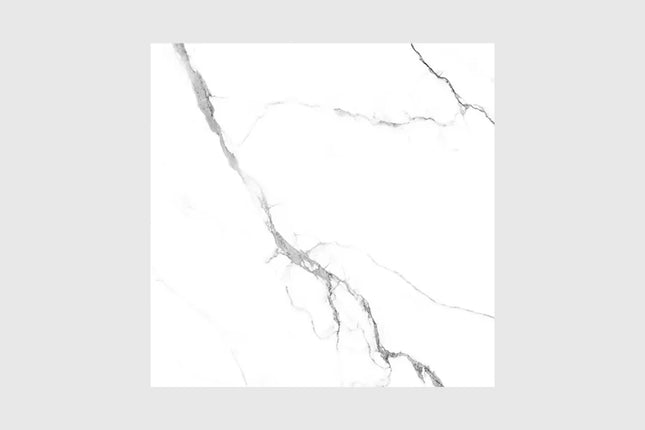 Marble Look Tile Calacatta White Polished 600X600