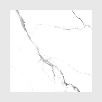 Marble Look Tile Calacatta White Soft Matte 600X600