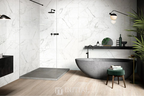 Marble Look Tile Calacatta Polished 600X600 ,