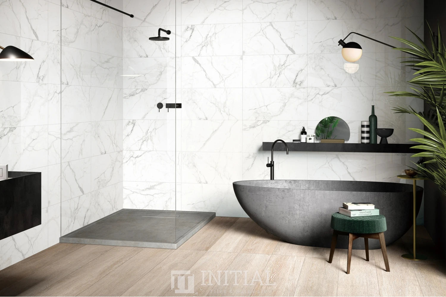 Marble Look Tile Calacatta Polished 300X600 ,