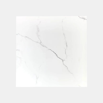 Marble Look Tile Calacatta White 600X600 Soft Matte / Polished ,