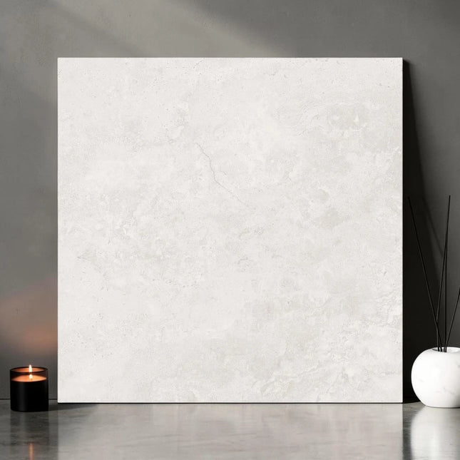 Travertine Look Tile Capi Silver Matt ,