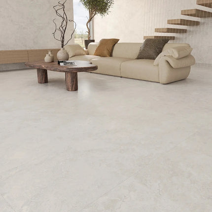 Travertine Look Tile Capi Silver Matt