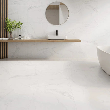 Marble Look Tile Cirrus Silk Grey Polished ,