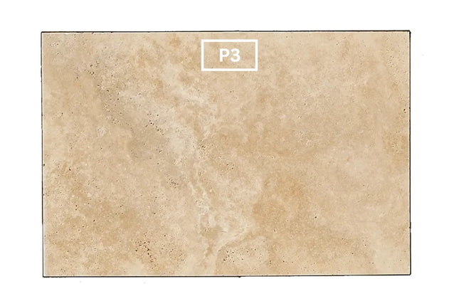 Outdoor Stone Premium Classic Travertine Tumbled Tile 610X406X12mm