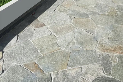Crazy Paving Gama Limestone Irregular Sizes 250~600mm