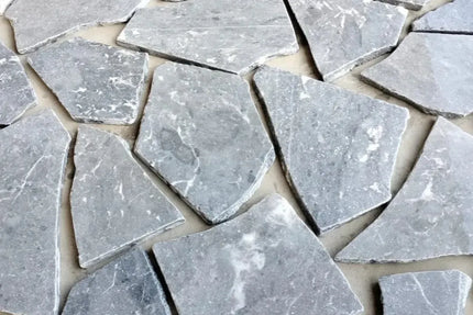 Outdoor Stone Crazy Paving Nacomo Marble Random Sizes 20mm