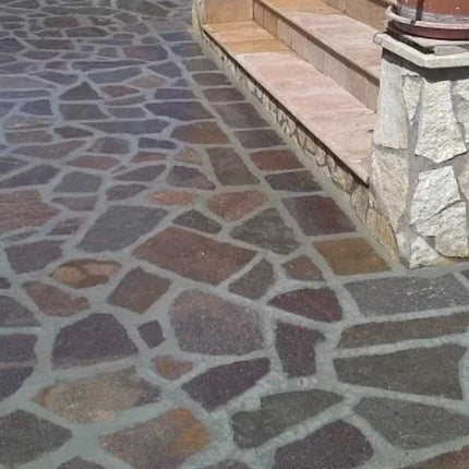 Outdoor Stone Crazy Paving Puro Porphyry Random Sizes 20mm
