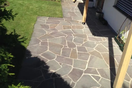 Outdoor Stone Crazy Paving Puro Porphyry Random Sizes 20mm