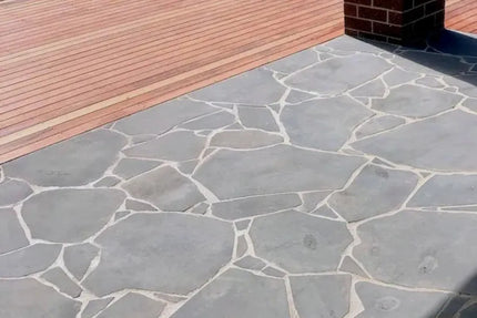Outdoor Stone Crazy Paving Odin Bluestone 200~600X20mm