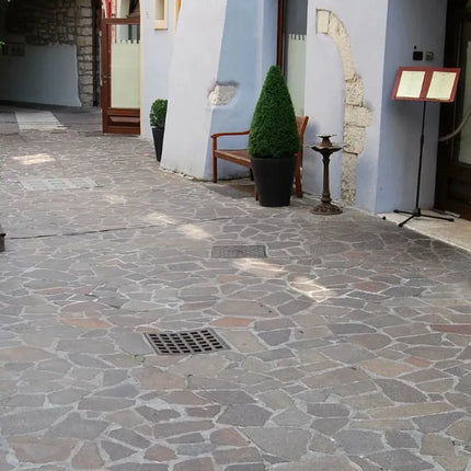 Outdoor Stone Crazy Paving Puro Porphyry Random Sizes 20mm