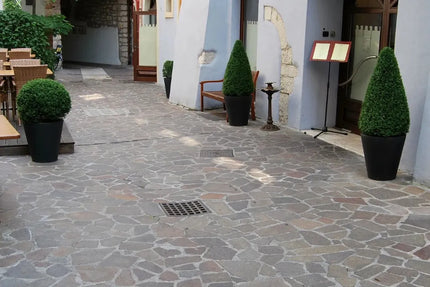 Outdoor Stone Crazy Paving Puro Porphyry Random Sizes 20mm